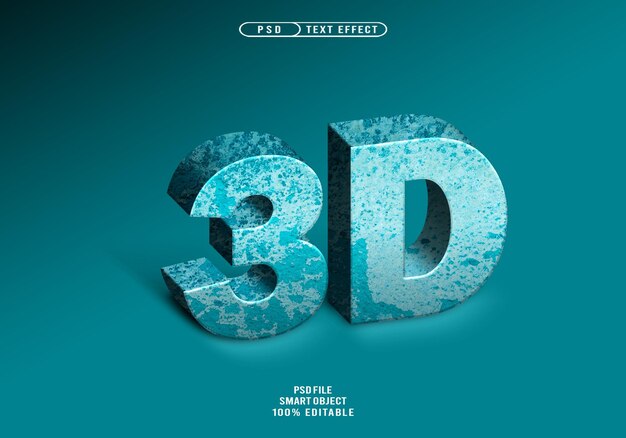 PSD blue textured text style effects blue realistic text effects blue realistic 3d text effects