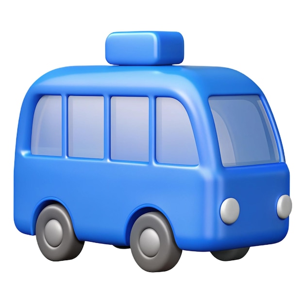 PSD a blue toy car with a blue top that says quot the word quot on it