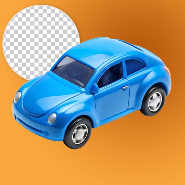 PSD blue toy plastic car