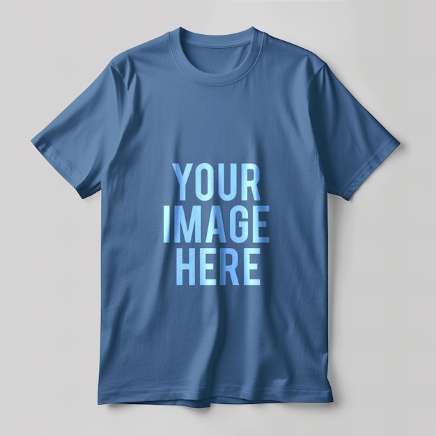 PSD blue tshirt mockup psd file