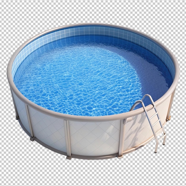 PSD a blue water pool with a blue tile background and a blue tile border