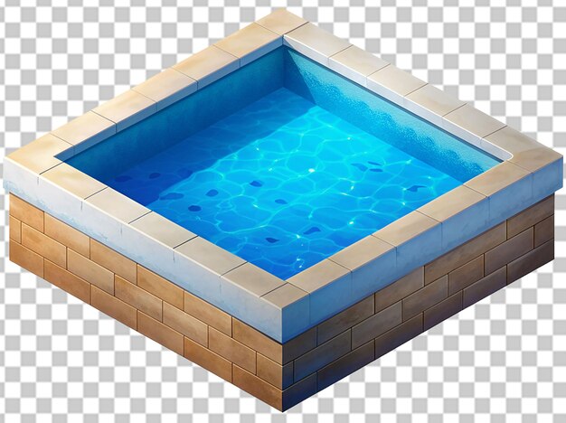 PSD a blue water pool