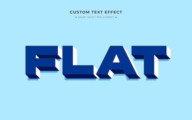 PSD blue and white 3d text style effect