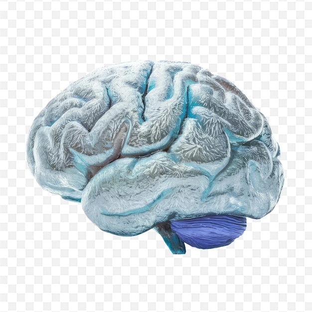 a blue and white brain with the words quot brain quot on it