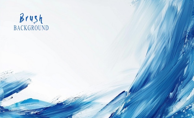 PSD blue and white brush stroke background