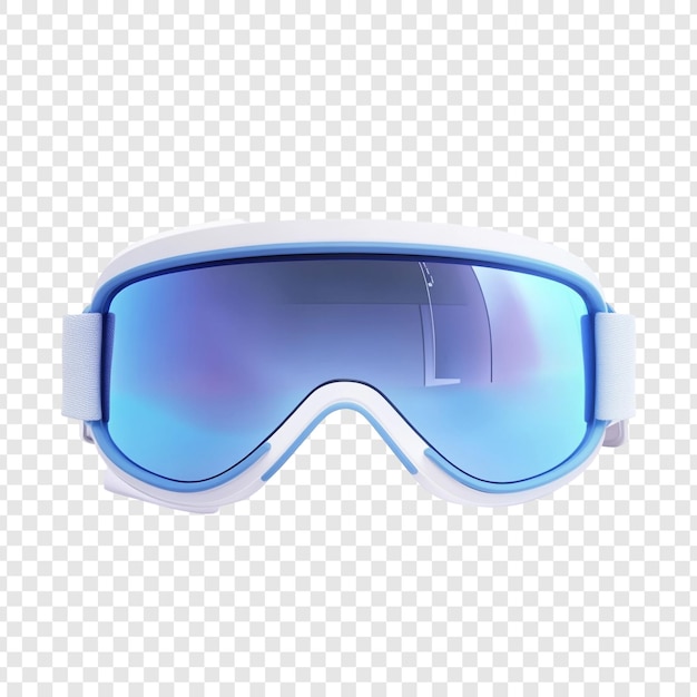 PSD blue and white ski goggles for winter sports