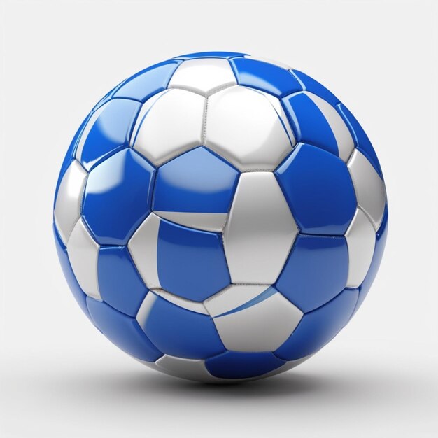 PSD a blue and white soccer ball with a white and blue soccer ball