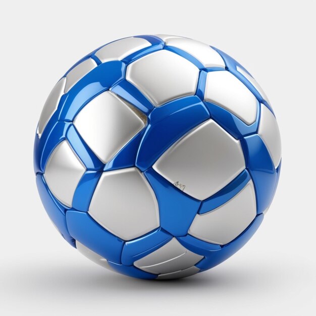 PSD a blue and white soccer ball with a white and blue soccer ball