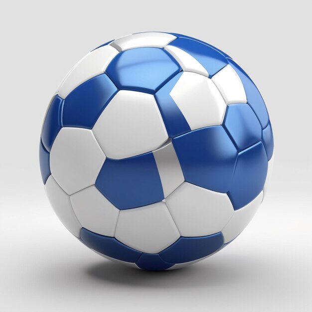 PSD a blue and white soccer ball with a white and blue soccer ball