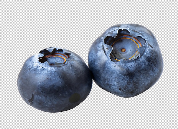 Blueberries On Transparent Background