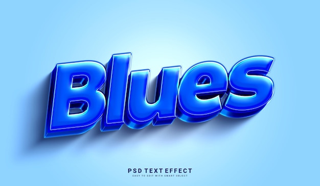 Blues text effect