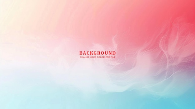 Blurred background of light blue and red gradient color light tone simple background