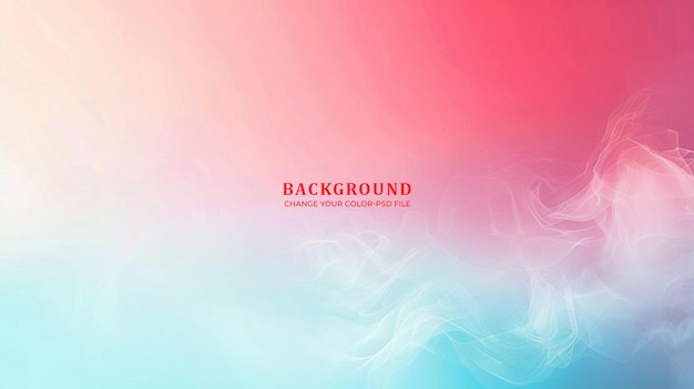 Blurred background of light blue and red gradient color light tone simple background