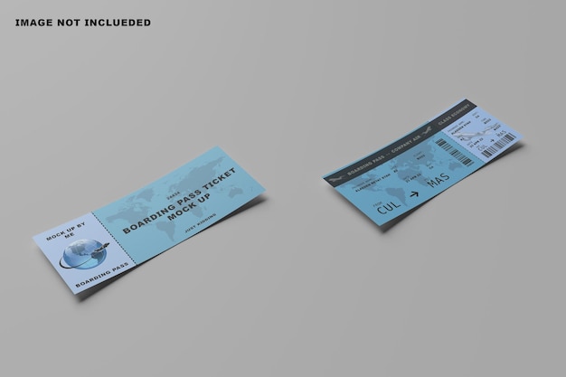 Boarding Pass Mockup