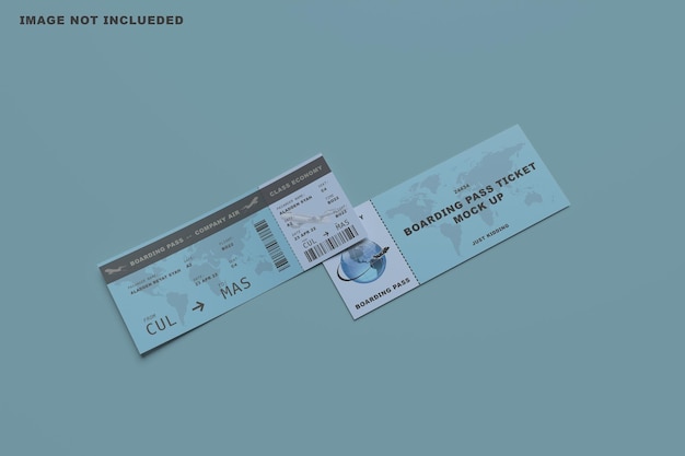 Boarding Pass Mockup