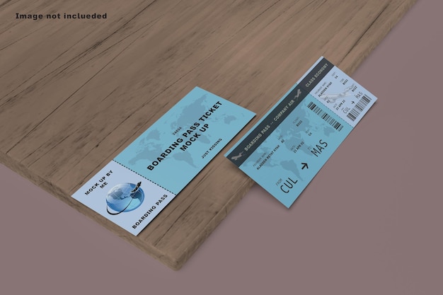 Boarding Pass Mockup