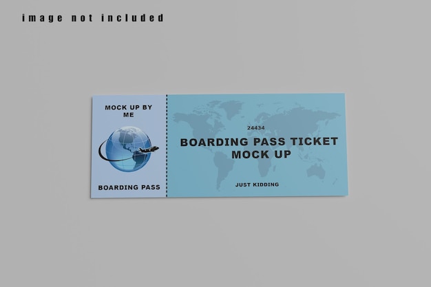 Boarding Pass Mockup