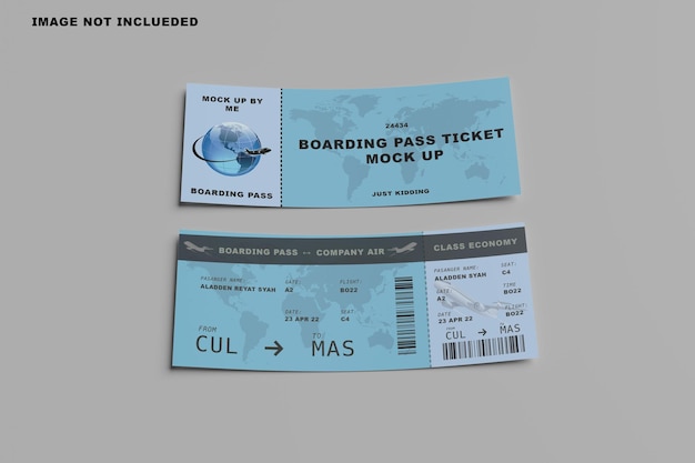 Boarding Pass Mockup