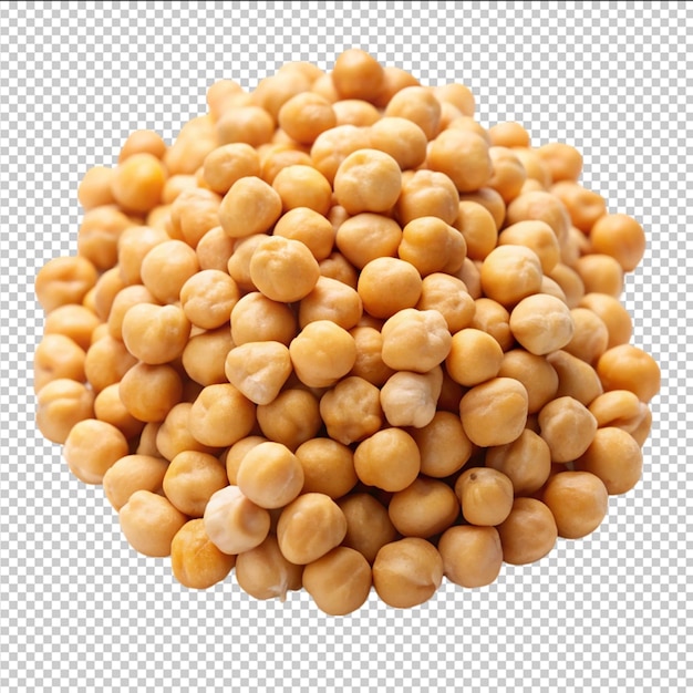 PSD boiled chickpeas in bowl isolated on transparent background