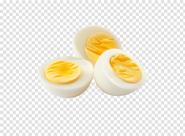 PSD boiled egg on white background full depth of field