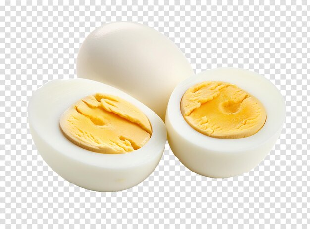 PSD boiled egg on white background full depth of field