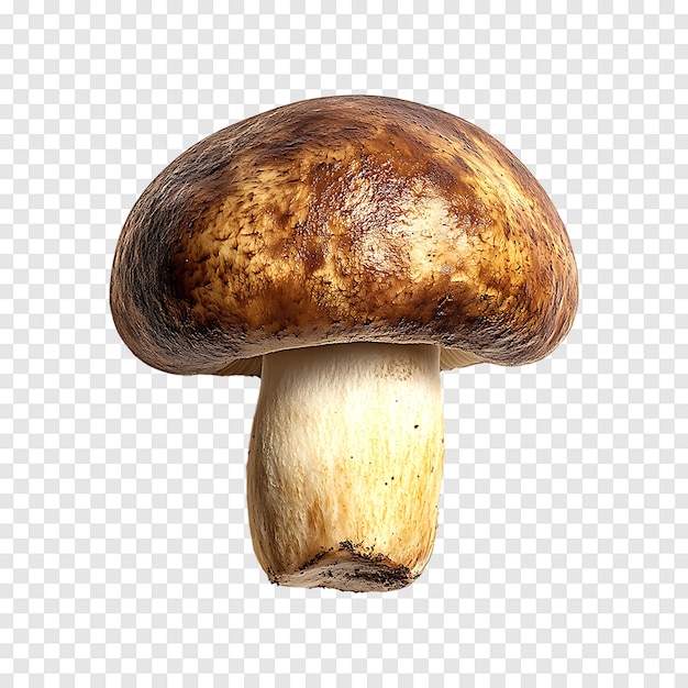 Boletus mushroom isolated on a transparent background for highquality nature and food visuals