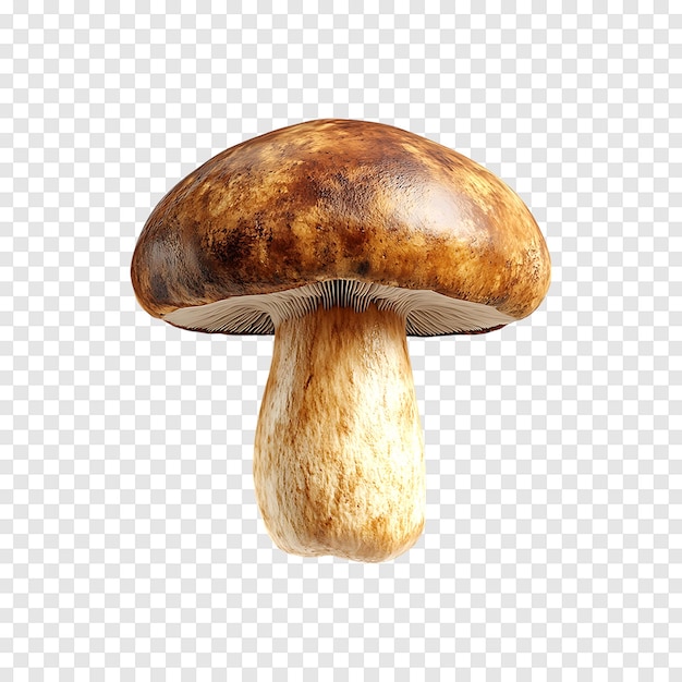 Boletus mushroom isolated on a transparent background perfect for scientific and artistic projects