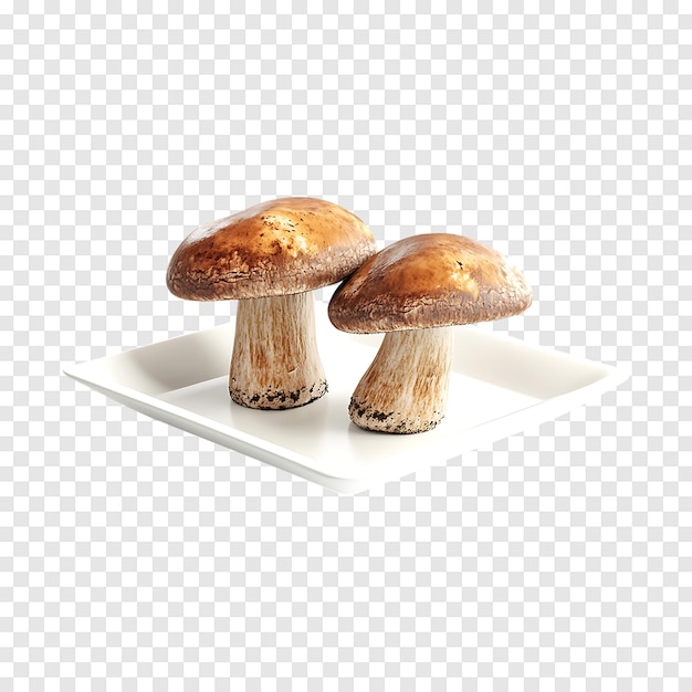 Boletus mushroom isolated on a transparent background for use in digital artwork