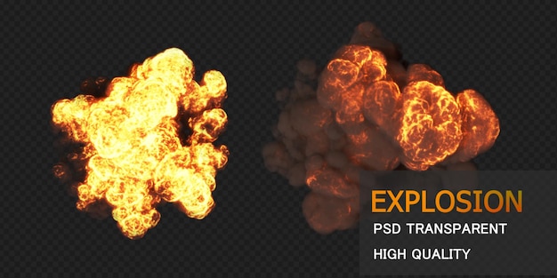 Bomb Explosion Premium Psd