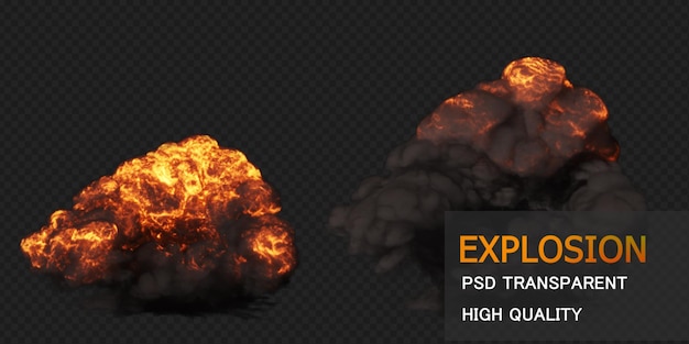 Bomb Explosion Premium Psd