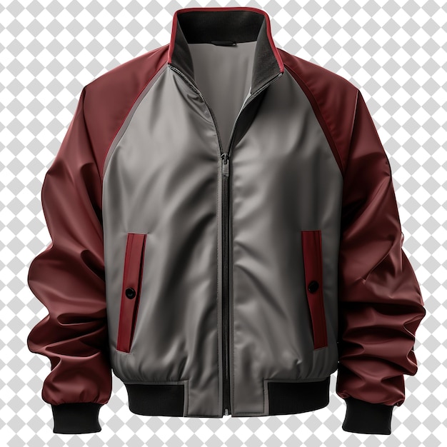 Bomber jacket Isolated on transparent background PSD file format