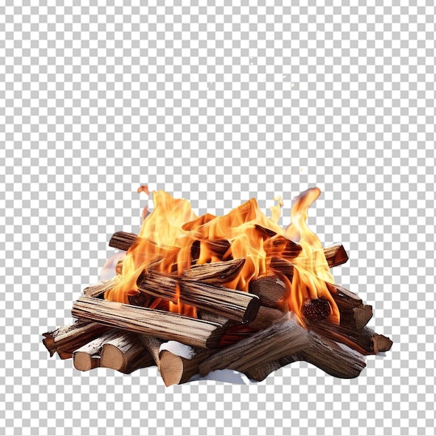 Bonfire against white background