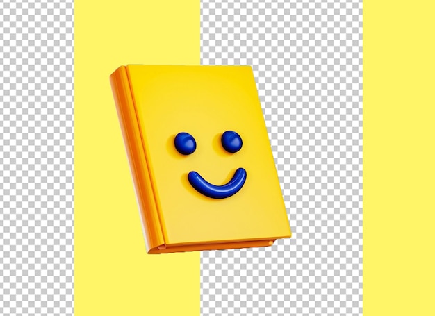 book 3d with smile