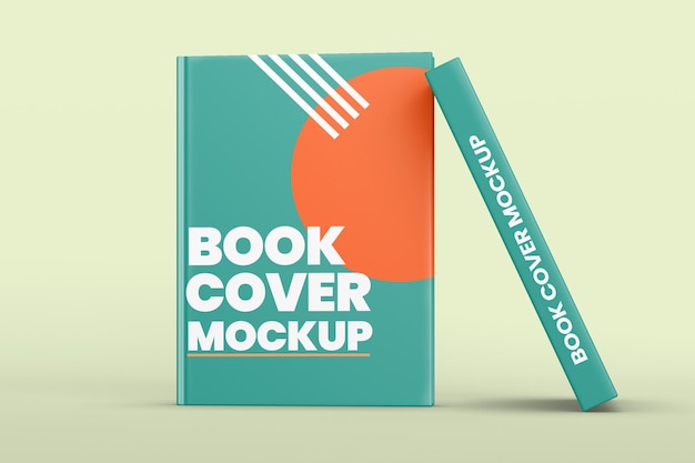 Book Cover Design mockup isolated