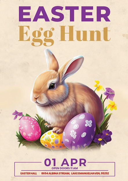 A book cover for the easter egg hunt