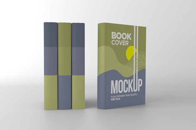 Book Cover Mockup 3d Rendering Illustration