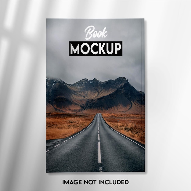 Book Cover Mockup, Book Cover Mockup Template, Hardcover Book Mockup, Brand Book Mockup with Shadow