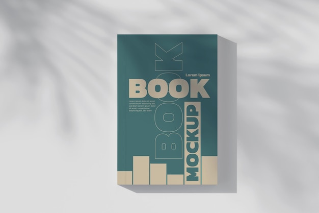 Book cover mockup minimal style