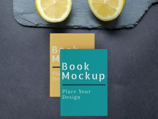 Book cover mockup psd editable design