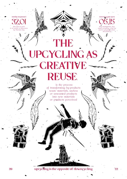 A book cover that says the recycling as creative reuse.