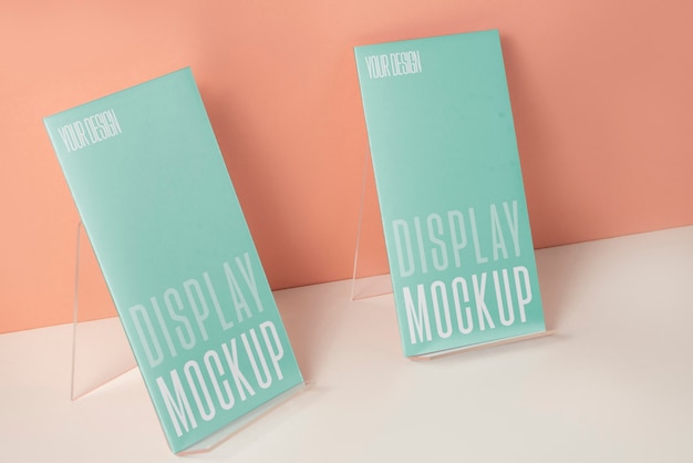 Book display mockup