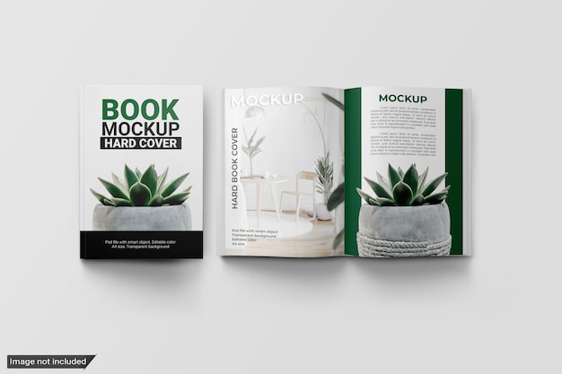 Book Hard Cover Mockup