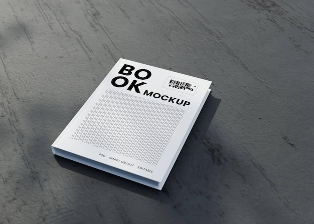 Book hardcover mockup