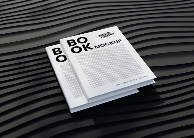 Book hardcover mockup