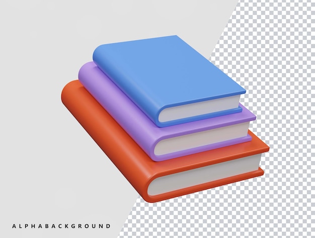 Book icon 3d transparent