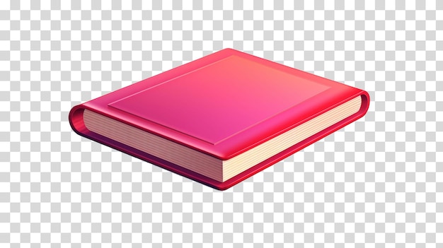 Book isolated on transparent background vector illustration