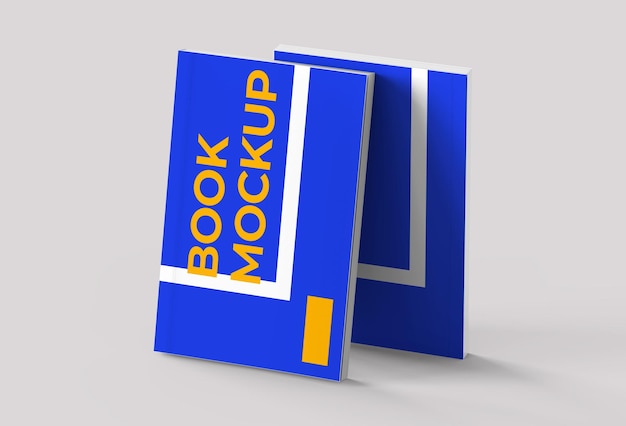 Book mockup PSD Hardcover book smart object easy to edit