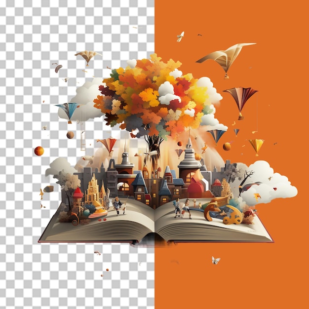 book reading day PNG illustration