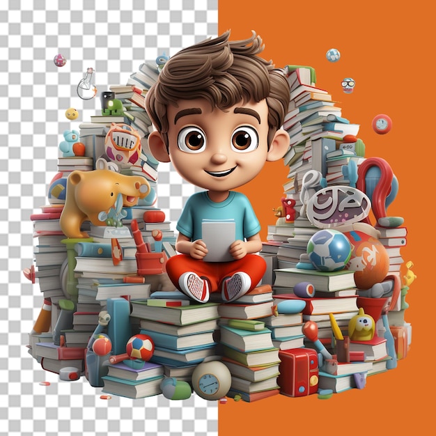 book reading day PNG illustration