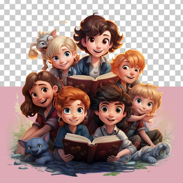 book reading day PNG illustration